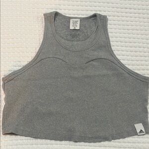 Adidas Women's Gray Crop Tank Top